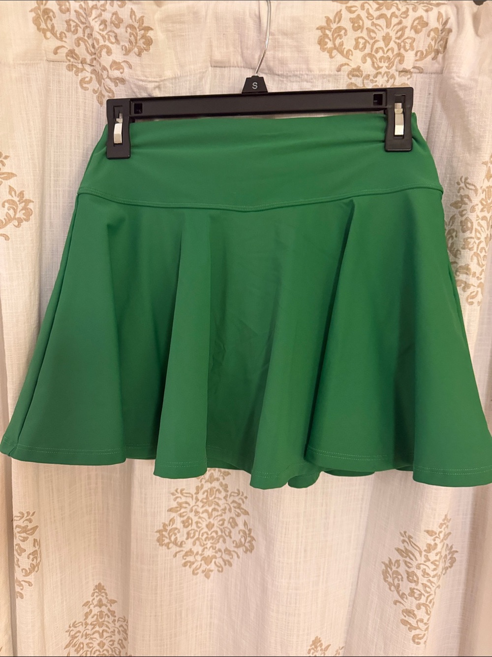 Green Flared Women's Golf Skirt